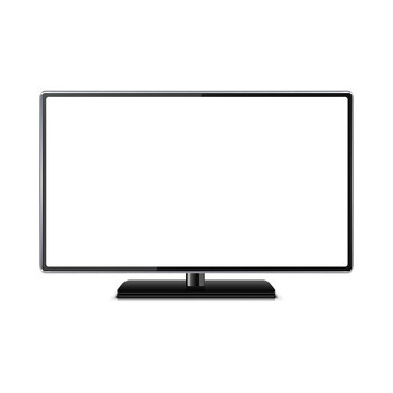 Tv monitor illustration isolated on white background
