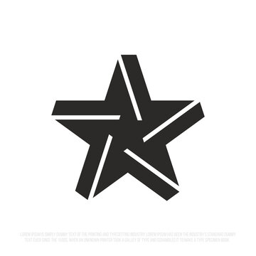 Modern professional logo with the image of a star