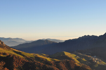 Fototapeta na wymiar Hiking in Val Seriana. Italian Alps