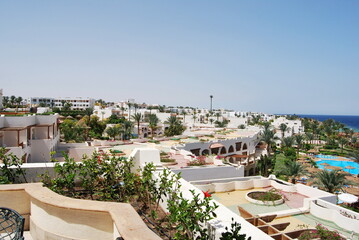 View of the hotel in Sharm el-Sheikh Red Sea