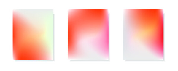 Fototapeta premium collection of abstract red white gradient vector cover backgrounds. for business brochure backgrounds, cards, wallpapers, posters and graphic designs. illustration template