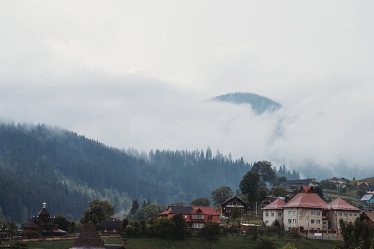 Mountain village Vorohta, the Carpathians
