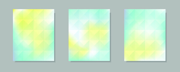 collection of abstract blue yellow gradient vector cover backgrounds. for business brochure backgrounds, cards, wallpapers, posters and graphic designs. illustration template