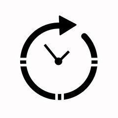 Passage of time icon. High quality black style vector icons