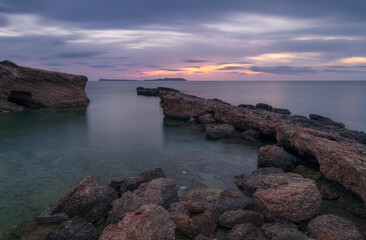 Cala Gracio at Sunset , Ibiza 