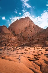 Schilderijen op glas landscape in the desert © avphotographe