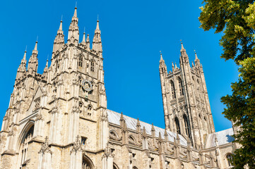 Fototapeta na wymiar Canterbury Cathedral in Kent, England