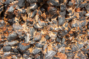 background brown and black  rocks 