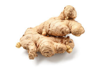 Ginger root isolated on white