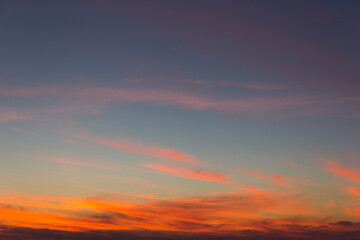Naklejka na ściany i meble Colorful of sunset, natural background