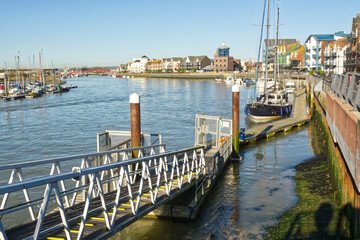Fototapeta premium Littlehampton harbour, Sussex, England