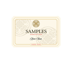 WINE LABEL ITALIAN DRINKS, DECORATIVE STICKER FOR SPARKLING WINE PROSECCO