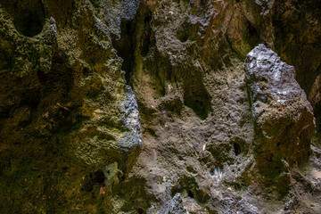 View from inside deer cave in gunung mulu national park 