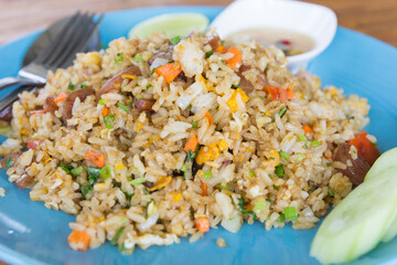 Fried rice with sausage