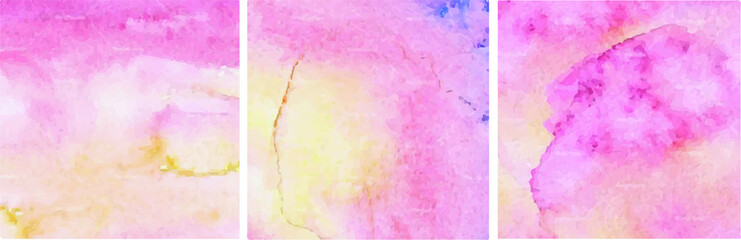 Abstract watercolor background made with strokes of blue and pink Can be used for web design, postcards, banners and patterns.