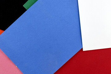 multicolor abstract background made of colored paper sheets