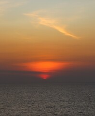 sunset over the sea