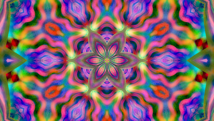 Abstract textural multicolored background kaleiloscope.