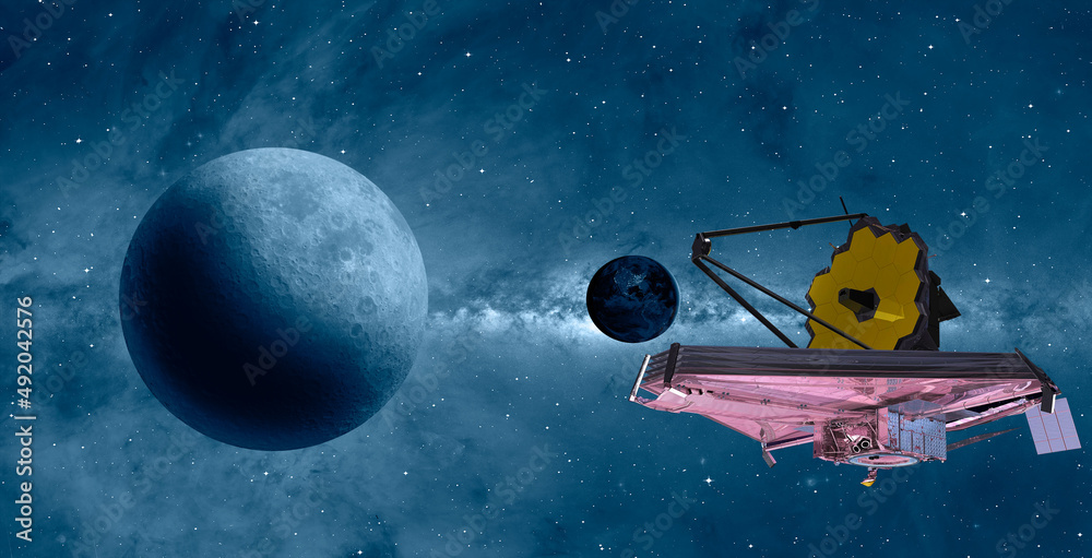 Poster James Webb Space Telescope in Space 