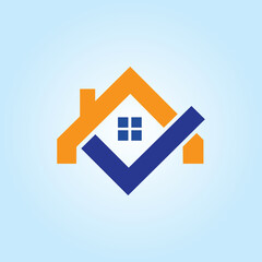 Right or Trust Home Icon Design Template