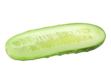 cucumber vegetable closeup on white