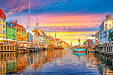 Nyhavn, Kopenhagen, Dänemark	