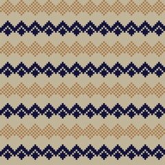 Argyle Fair Isle Seamless Pattern Design