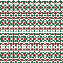 Snowflakes Fair Isle Seamless Pattern Design