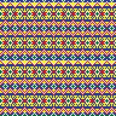 Snowflakes Fair Isle Seamless Pattern Design