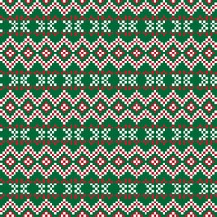 Snowflakes Fair Isle Seamless Pattern Design