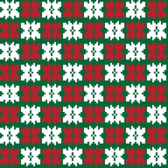 Snowflakes Fair Isle Seamless Pattern Design