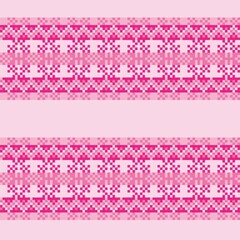 Snowflakes Fair Isle Seamless Pattern Design