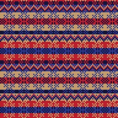 Snowflakes Fair Isle Seamless Pattern Design