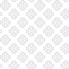 Fototapeta na wymiar Snowflakes Fair Isle Seamless Pattern Design
