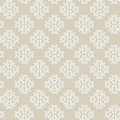 Snowflakes Fair Isle Seamless Pattern Design