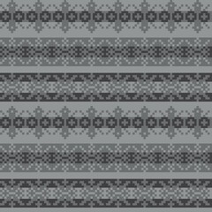 Snowflakes Fair Isle Seamless Pattern Design