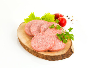 Fototapeta na wymiar slices of salami