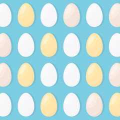 easter eggs pattern - vector illustration