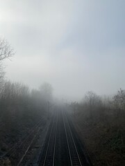 fog on the railway