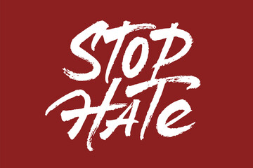 Stop Hate vector sign