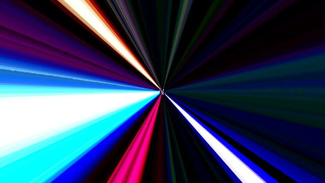 Beautiful video Lines of abstract backgrounds in multicolor textures. With full color reflection