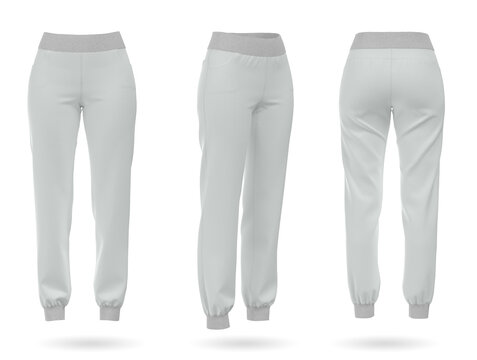 Blank Joggers Mockup, 3d Rendering.