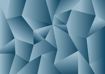 Dark blue geometric rumpled triangular low poly style gradient illustration graphic background. Vector polygonal design for your business.