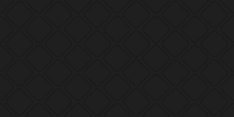 Black Rhombus Pattern Background. Dark Geometric Vintage Simple Ornament. Modern Line Fabric Texture. Black Rhombus Tile. Elegant Geometry Banner. Abstract Wallpaper Design. Vector Illustration