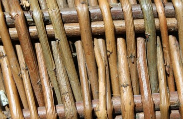 close up of woven wicker basket