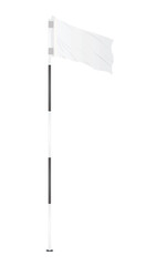 White golf flag. vector illustration