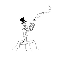 Emotionless aristocrat is sending messages from the rock. Reliable support.