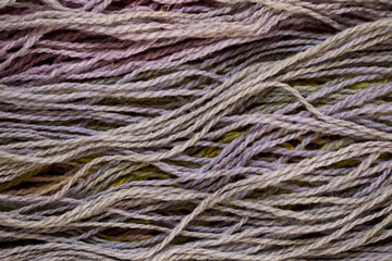 Colored yarn, thick threads for knitting warm clothes