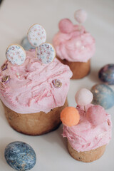 holy easter holiday, ukrainian traditional easter cake