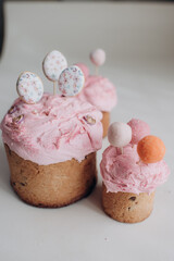 holy easter holiday, ukrainian traditional easter cake